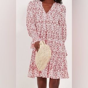 Tuckernuck POMANDER PLACE Scarlet Ditsy Floral Kenzo Dress NWOT